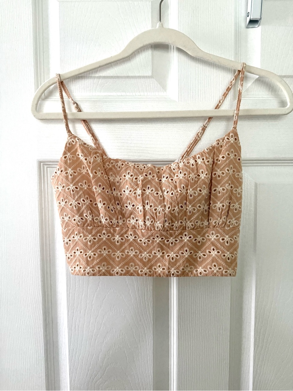 Eyelet Crop Top